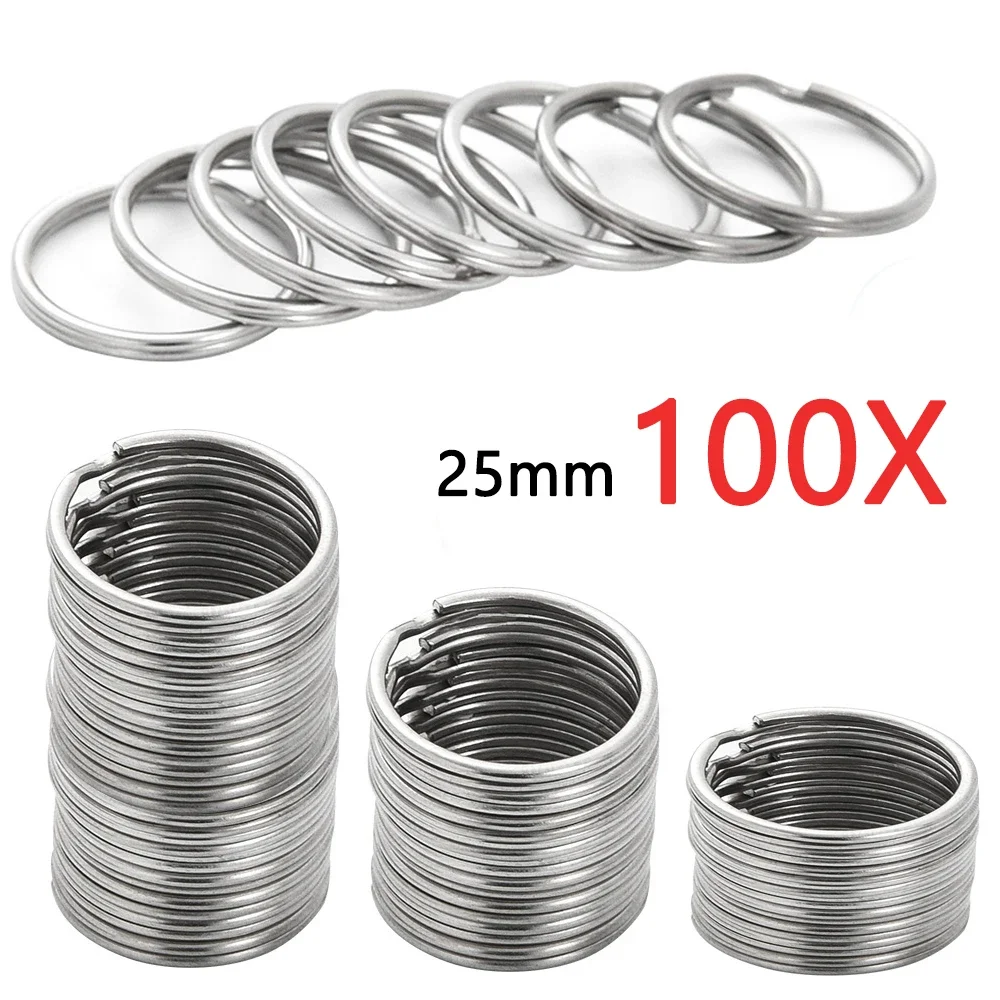 30mm/25mm/20mm Metal Key Rings Keychain Sets Keyfob Anti-rust KeyRings Key Chains Car Key Pendant Split - Image 16