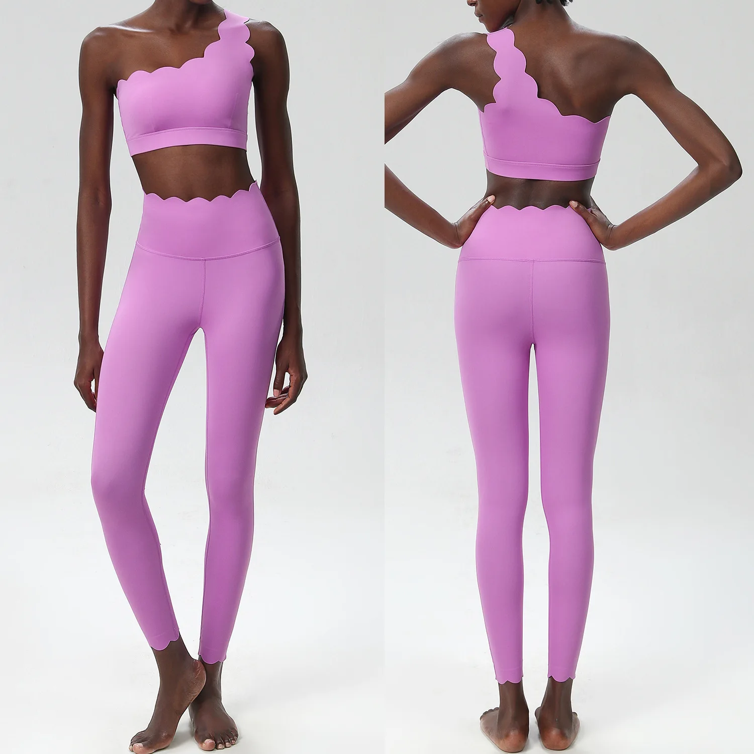 Women Two Pieces Fitness Yoga Set Buttery Soft Running Gym Suit Breathable Quick Dry Sportswear Female Strwetchy Workout Clothes - Image 10