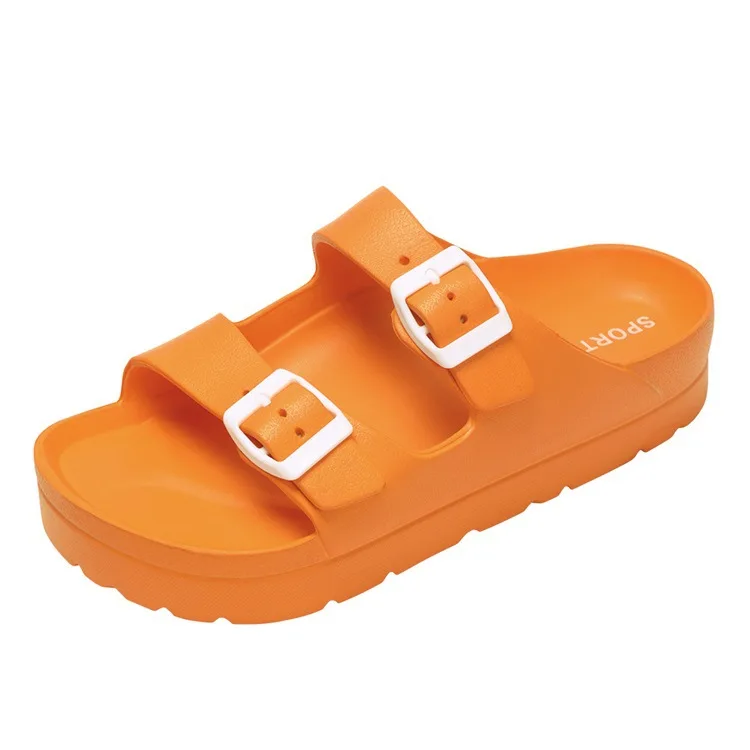 Bebealy Womens Platform Sandals With Arch Support Beach Summer Sandals Adjustable Buckle Woman Comfort Lightweight EVA Slides - Image 7
