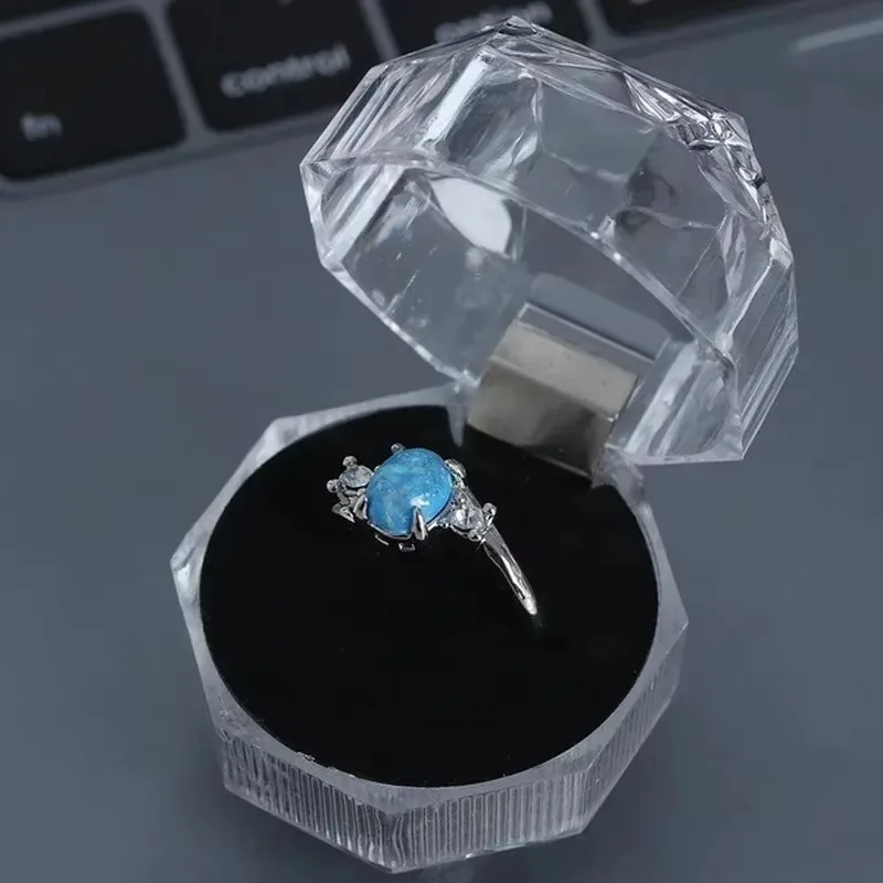1/50pcs Crystal Transparent Rings Earrings Display Boxes Wedding Ring Box Jewelry Boxes and Packaging Jewelry Organizer Gift Box - Image 4