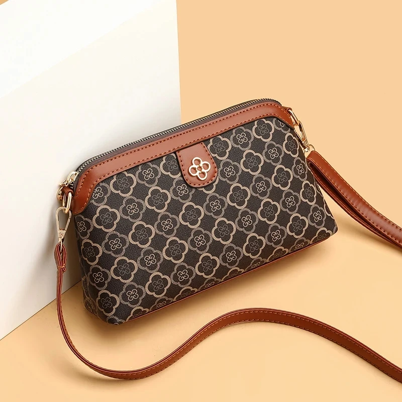 High Quality PU Leather Women Small Crossbody Shoulder Bags Luxury Handbag Lady Messenger Bag Simple Shell Phone Satchels - Image 8