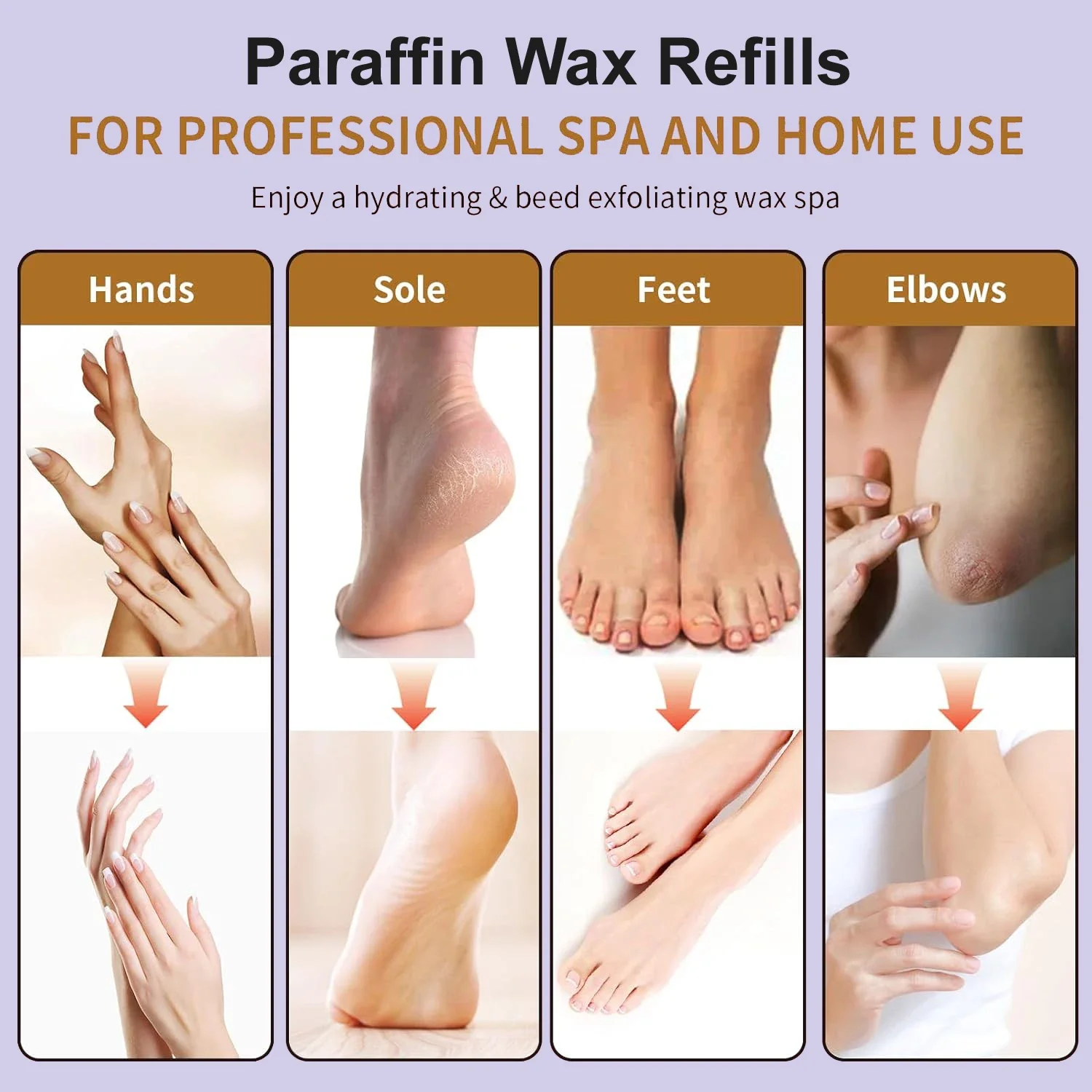 200g-450g Hand Mask Peel Off Hand Wax Moisturizing Hydrating Nourishing Exfoliating Hand Bath Film Hands Care Paraffin - Image 5