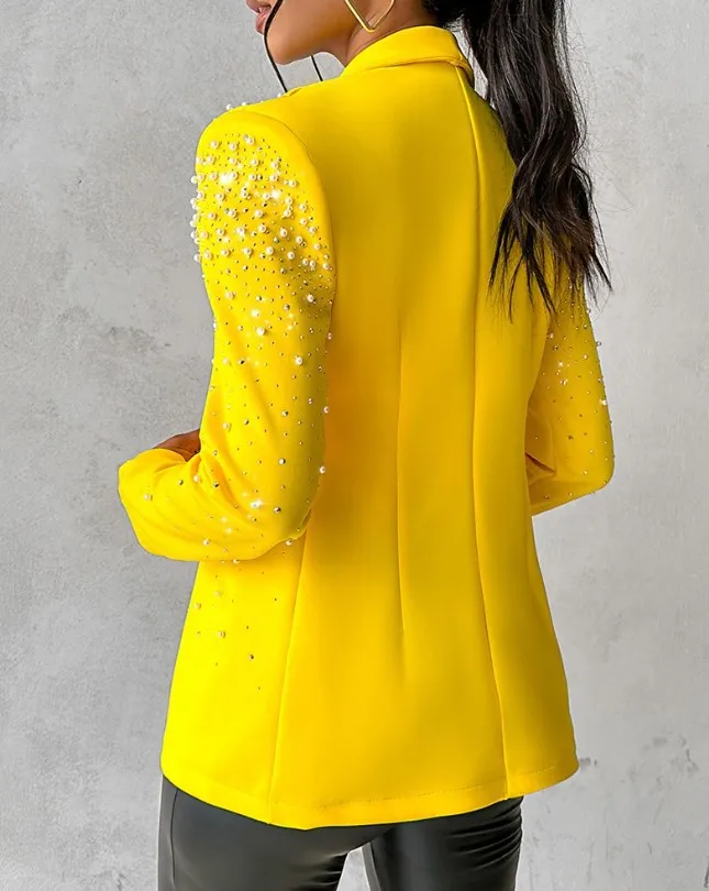 Blazers for Women Women Clothing Streetwear Autumn 2023 New Fashion Versatile Casual Long Sleeves Y2k Small Suit Female's Wear - Image 3