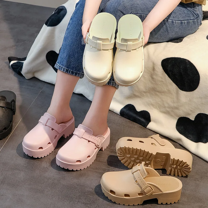 Kidmi New Women's Sandals Platform Beach Sandals EVA Flat Sandals Casual Women Shoes Summer Soft Sandals Outdoor Fashion Sandals - Image 3