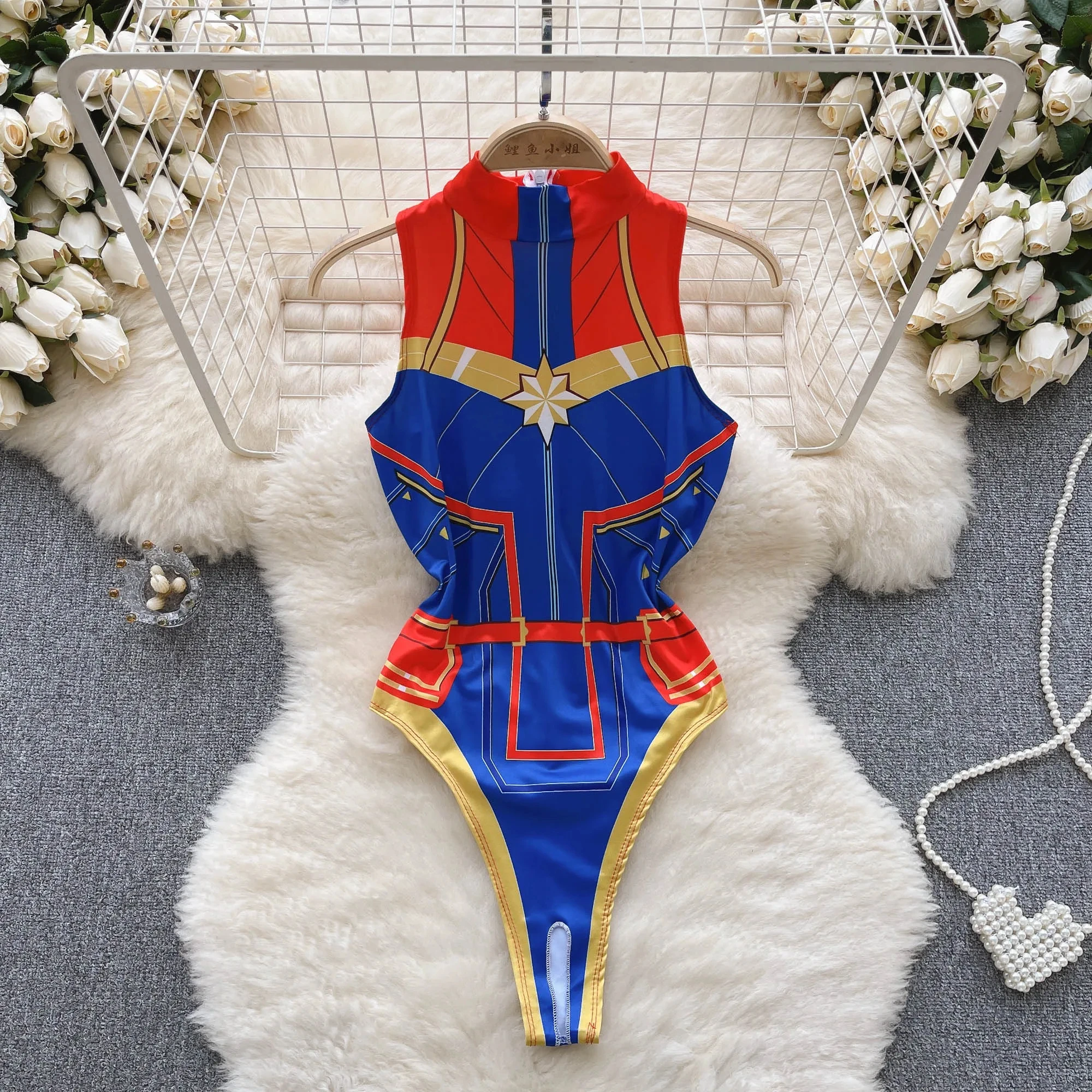 Women' Sexy Lace Camisole Slim Solid Color Sleeveless Bodysuit Erotic Lingerie V-Neck Ultra-Thin Pajamas Hollow Sheer Playsuit - Image 49