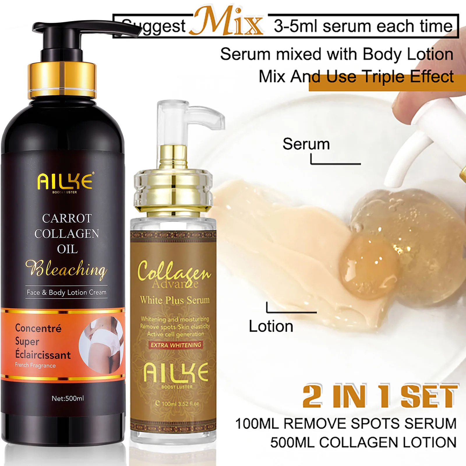 AILKE Dark Spot Remover Serum,Nourishing, Lightening, Even Skin Tone, Anti-aging Freckle, For Face, Body, Women Personal care - Image 11