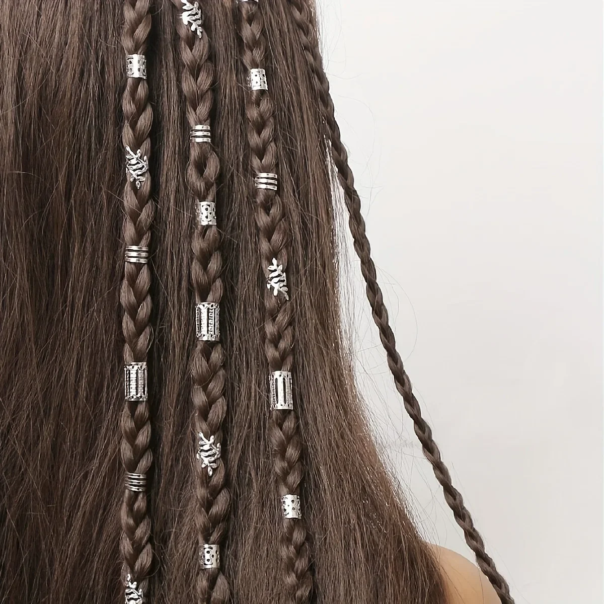 40pcs Metal Hair Rings Beads Cuffs Tubes Charms Hollow Out Dread African Hair Braids mix Hair Braider Decoration Accessories - Image 6