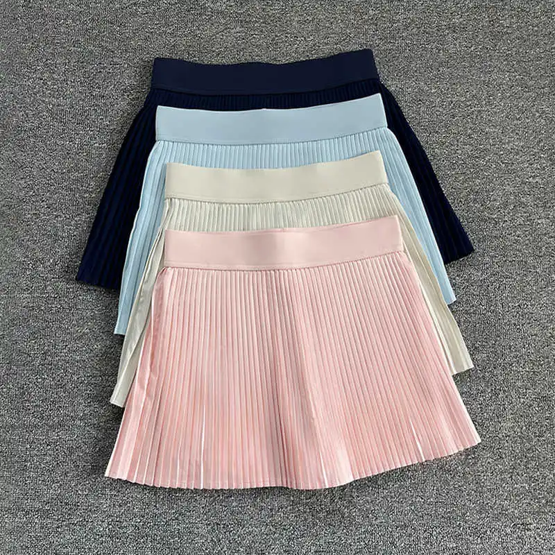 pleated accordion skirt sports tennis skirt quick-drying anti-slip fitness badminton short skirt