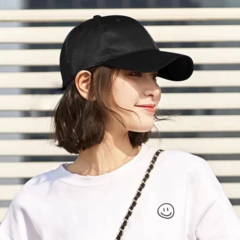 New Fashion Hat Hair Extensions Medium Long Ladies Curly Wigs Hats Connected Head Cover Synthetic Peaked Cap Wig For Women - Image 2