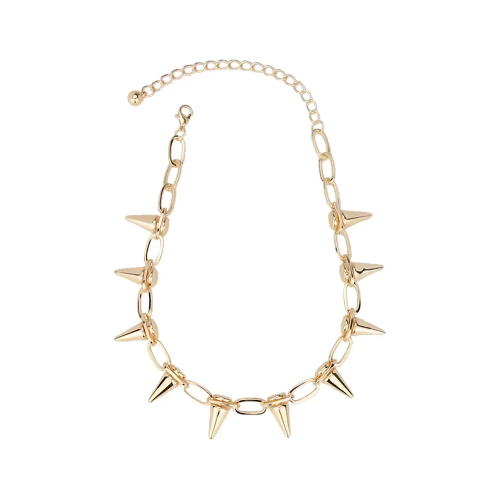 Fashion Punk Spike Chokers Necklaces Goth Rivet Collar Choker Necklace Metal Spike Link Chain Unisex Rock Night Club Jewelry - Image 7