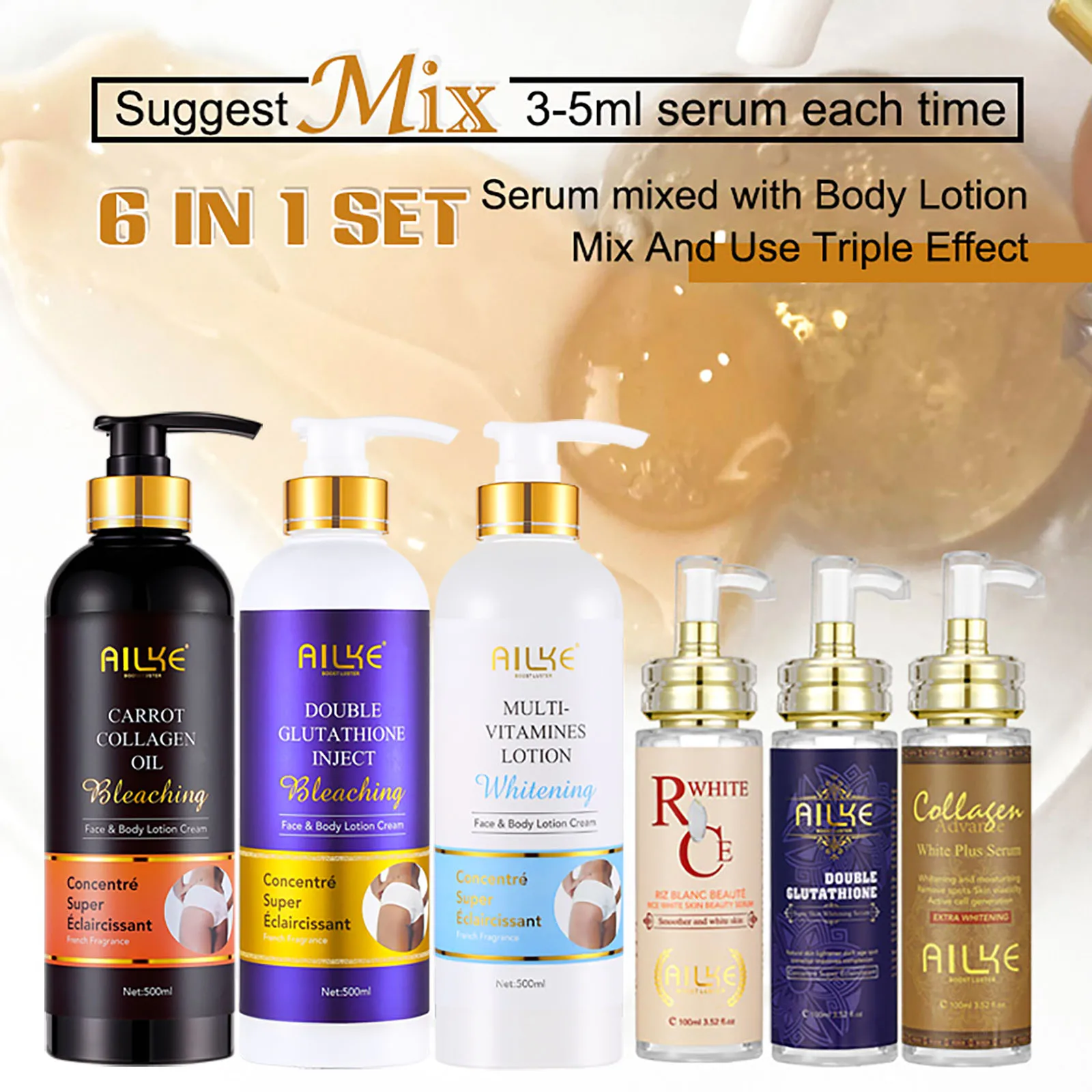 AILKE Dark Spot Remover Serum,Nourishing, Lightening, Even Skin Tone, Anti-aging Freckle, For Face, Body, Women Personal care - Image 7