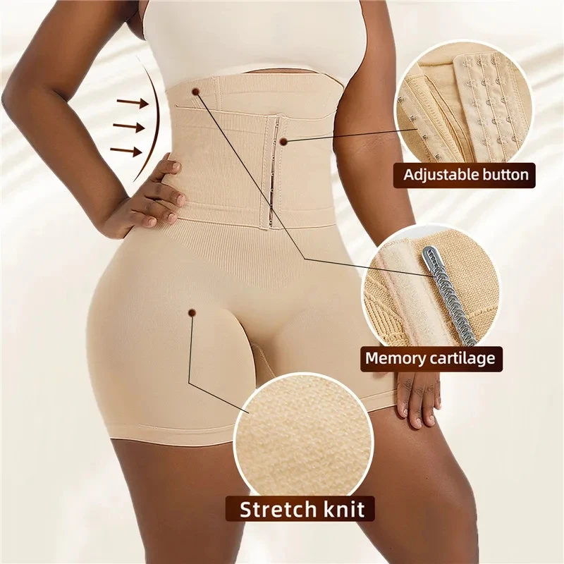 Shapewear for Women Tummy Control Body Shaper Fajas Shorts with Hook Butt Lifter Panties High Waisted Underwear Slimming Panties - Image 3