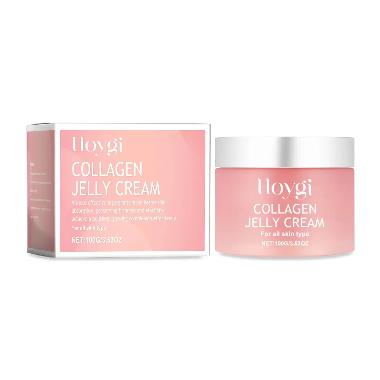 Collagen Jelly Cream Niacinamide Tightening Soothing Moisturizing Anti-Aging Firmness Hydration Skincare 100ml Face Gel - Image 6