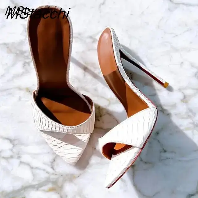 Super-high Heel Slippers Women Shoes Summer Peep Toe Mixed Colors Stiletto Sandals Sexy Party Ladies Shoes Luxury Woman Pumps - Image 14