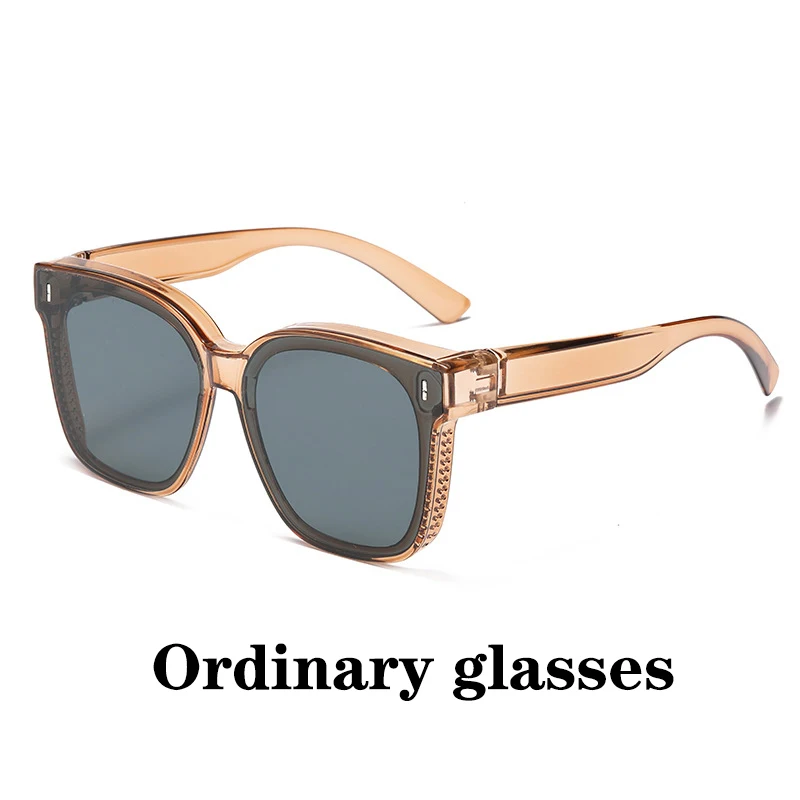 Fashion Square Polarized Sunglasses Cover Over Myopia Prescription Glasses Portable Men Women Vintage Fishing Driving Eyewear - Image 14