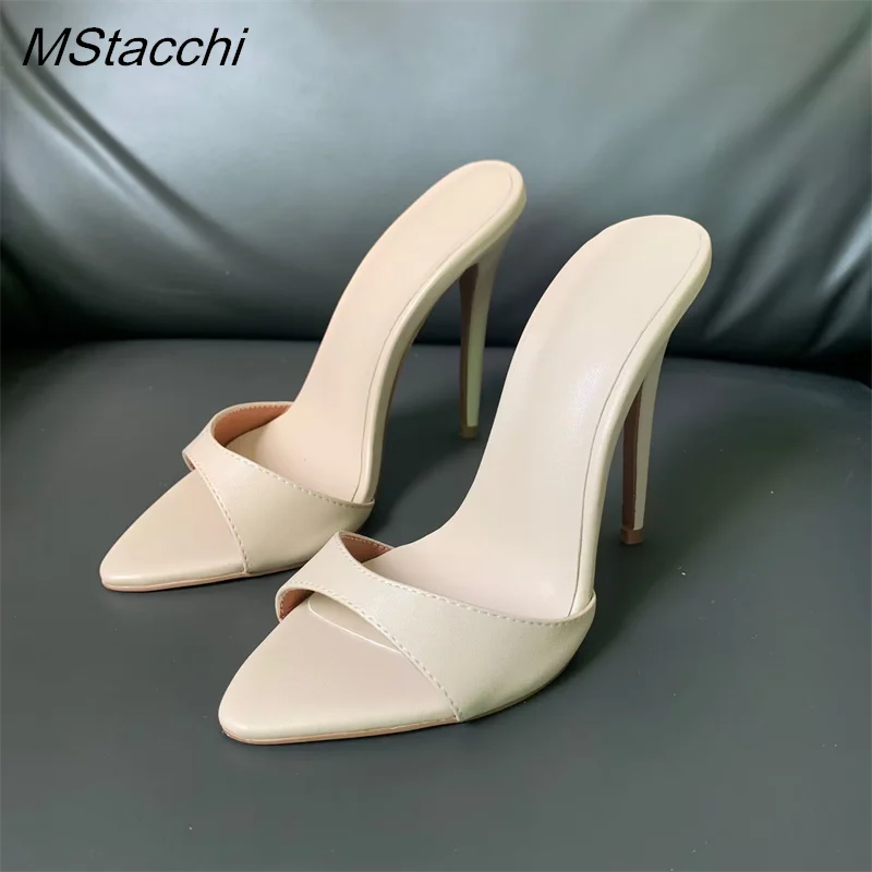 Super-high Heel Slippers Women Shoes Summer Peep Toe Mixed Colors Stiletto Sandals Sexy Party Ladies Shoes Luxury Woman Pumps - Image 9