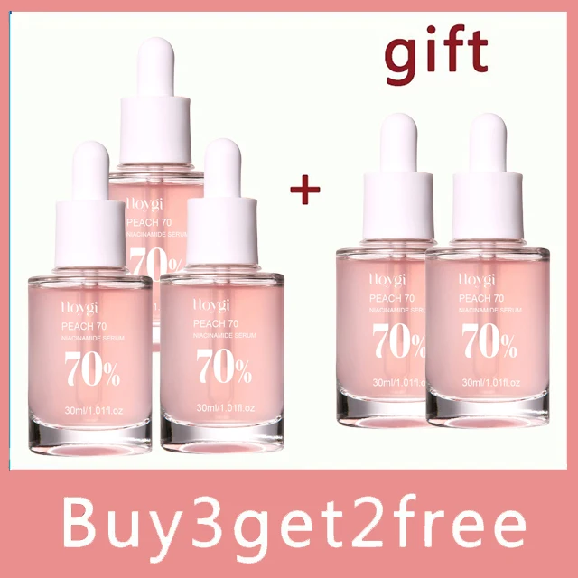 Peach 70% Niacinamide Serum 30ml Moisturizing Prevent Dryness Facial Essential Oil Increasing Elasticity Smooth Soften Skin Care - Image 10