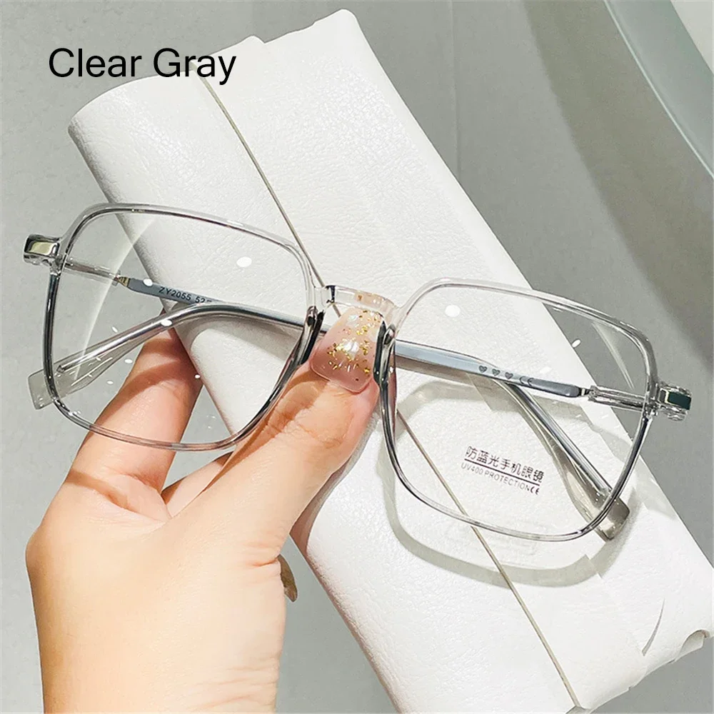 Retro Square Anti-Blue Light Glasses for Women Stylish Clear Frame Anti Radiation Glasses Transparent gafas de sol - Image 10