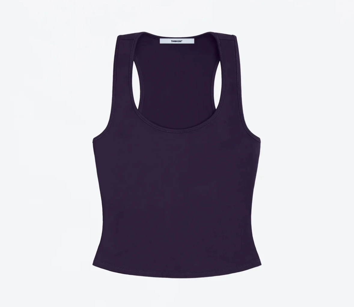 Tank Classic X-shaped Backless Baby Blue and Misty Gray Multi-color Comfortable Elastic Waist Tight Fit Backless Top - Image 10