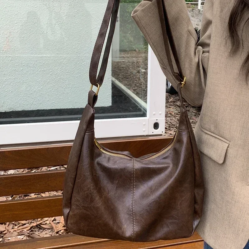 Women Handbags Cowhide Women Shoulder Bag Fashion Luxury Ladies Messenger Bags High Quality Female Tote Bag - Image 5