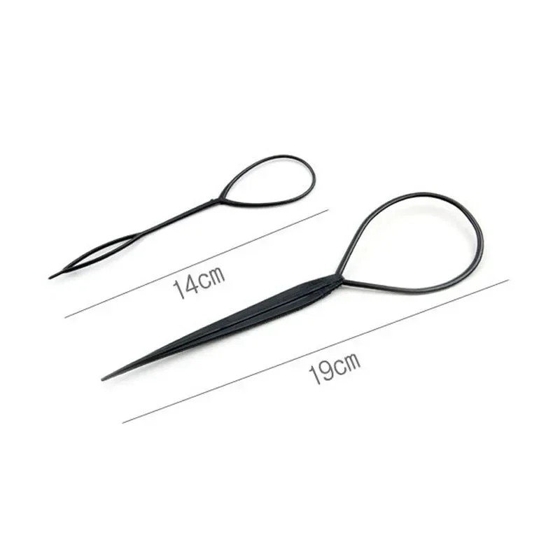Popular 1SET Ponytail Creator Plastic Loop Styling Tools Pony Topsy Tail Clip Hair Braid Maker Styling Tool For Women Girl - Image 6