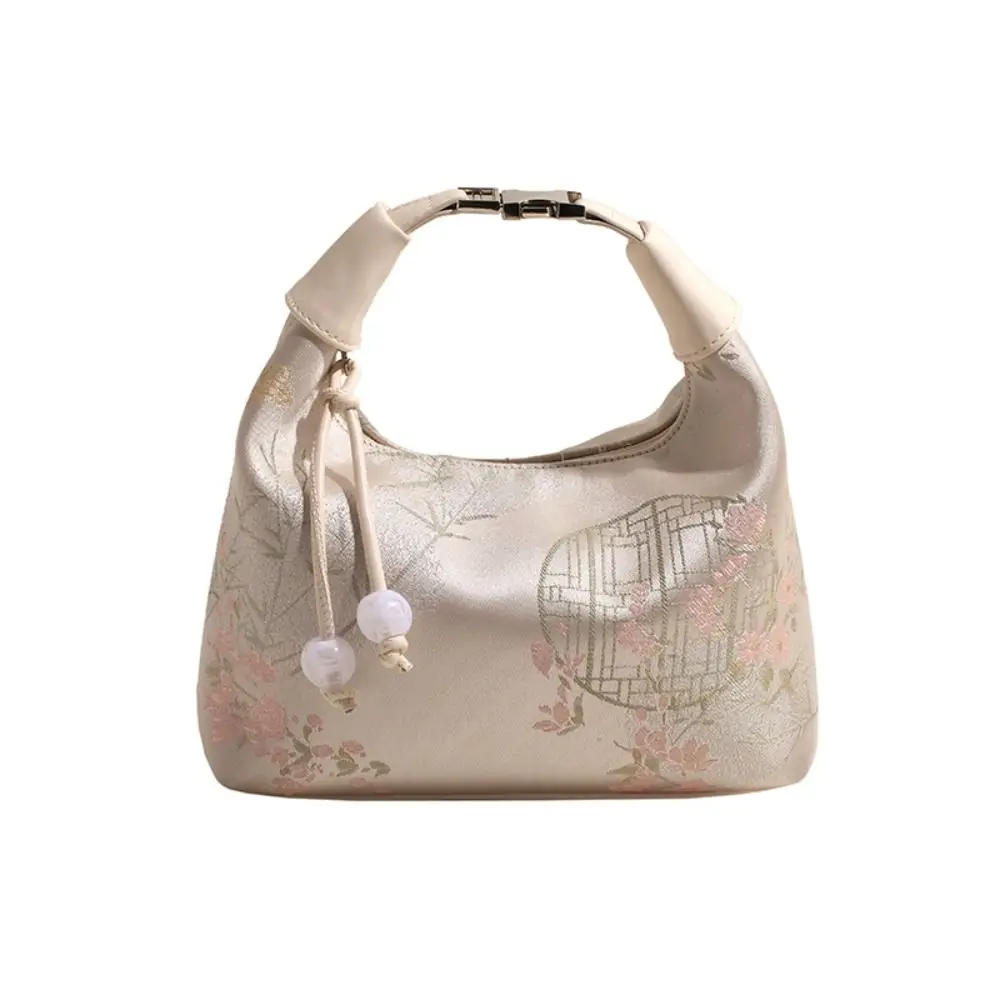 4 Colors Embroidered Chinese Style Handbag Zipper Canvas Pea Purses Adjustable Luxury Cheongsam Bag Work - Image 9