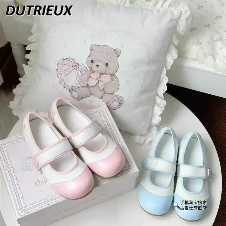Japanese Round Head Flat Sole Lo Jk Uniform Flats for Ladies Spring Autumn Original Lolita Style Mary Jane Women's Shoes Cute - Image 4