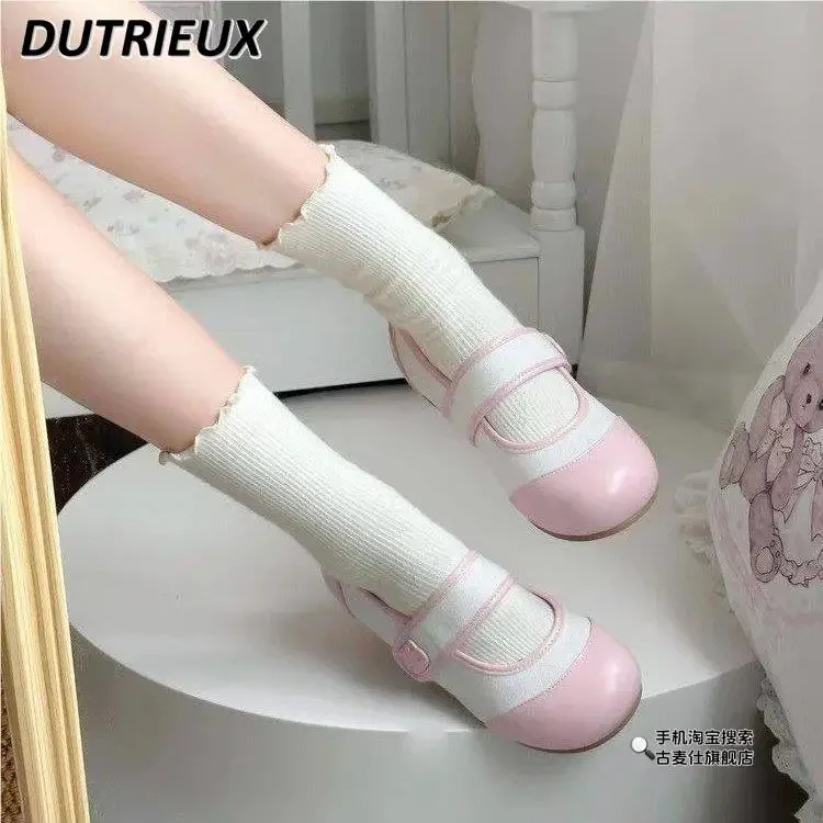 Japanese Round Head Flat Sole Lo Jk Uniform Flats for Ladies Spring Autumn Original Lolita Style Mary Jane Women's Shoes Cute - Image 3