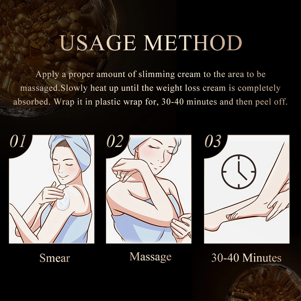 OEDO Ginseng Slimming Cream Reduce Cellulite Lose Weight Burning Fat Health Care Cream Body Skin Whitening Cream - Image 6