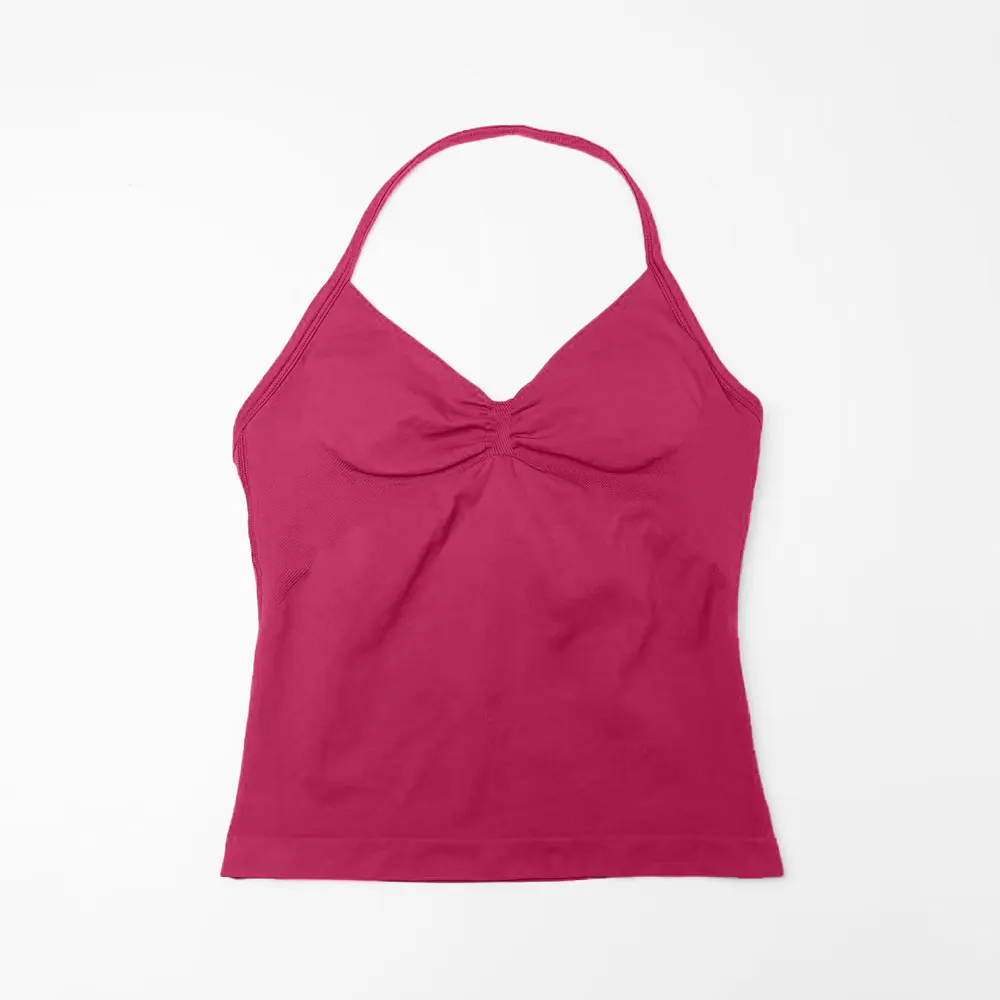NCLAGEN Longline Strappy Top Sports Yoga Vest Women's Fitness Tank Top Gym Beautiful Open Back Bra Running Workout Halter - Image 28