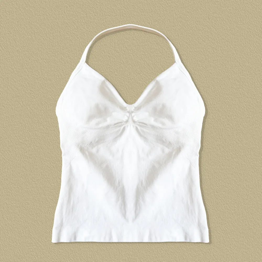 NCLAGEN Longline Strappy Top Sports Yoga Vest Women's Fitness Tank Top Gym Beautiful Open Back Bra Running Workout Halter - Image 9