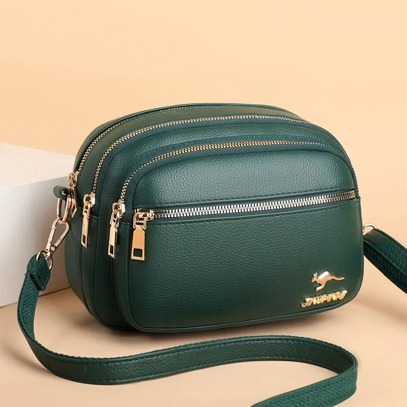 High Quality Soft Leather Purse Fashion Women Shoulder Messenger Bag Multi-pocket Wear-resistant Bag Luxury Ladies Handbag Sac - Image 9
