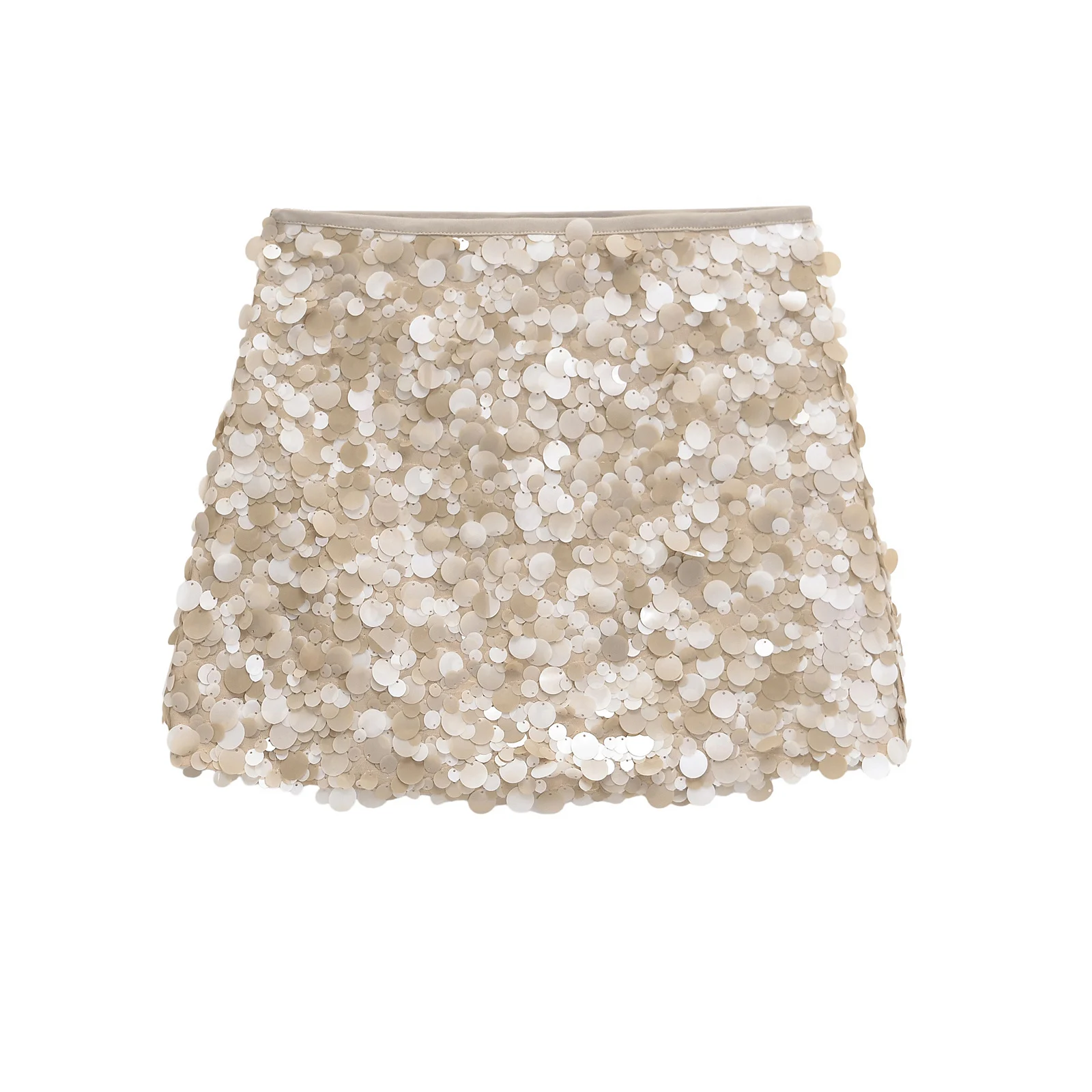 2025 Spring/Summer Women's French Design Short Style Bead embellished Sequin Fashion Style Punk Mini Skirt - Image 2