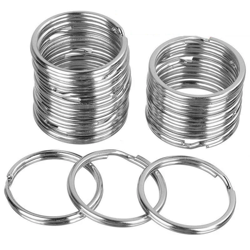 30mm/25mm/20mm Metal Key Rings Keychain Sets Keyfob Anti-rust KeyRings Key Chains Car Key Pendant Split - Image 3