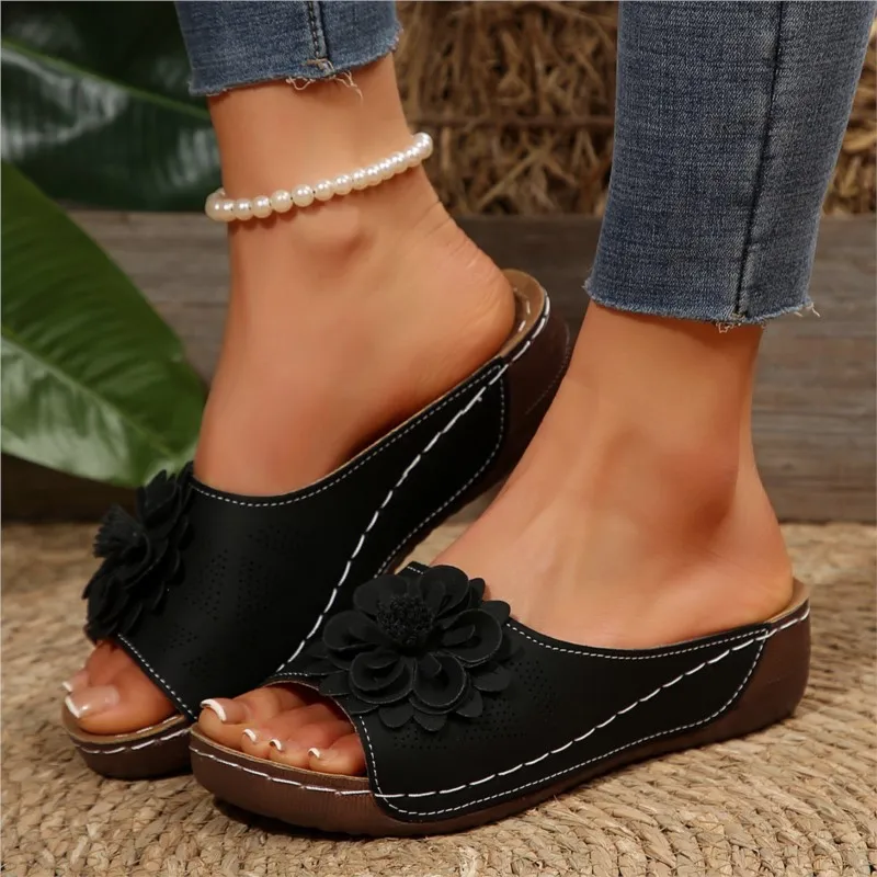 Fashion Summer Sandals Shoes Women Wedge Women Shoe Soft Slip On Women's Sandals Party Casual Footwear Zapatos De Mujer Female - Image 9