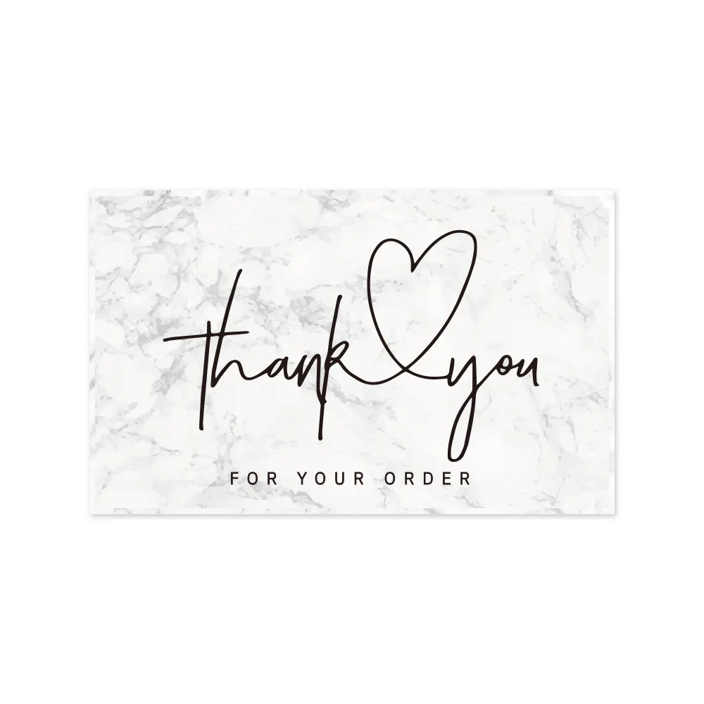 9.0x5.4cm Pink Black Foil Stamp Greeting Label Custom Thank You Cards For Small Bussiness Gift Box Decoration Packaging Supplies - Image 7