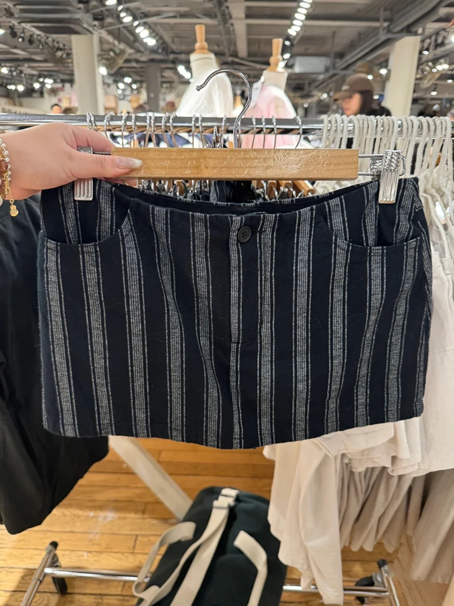 Vintage Blue Low Waist Denim Skirts Casual Chic Pockets A-line Summer Mini Skirts Women Y2k Streetwear Harajuku Slim Faldas 2023 - Image 13