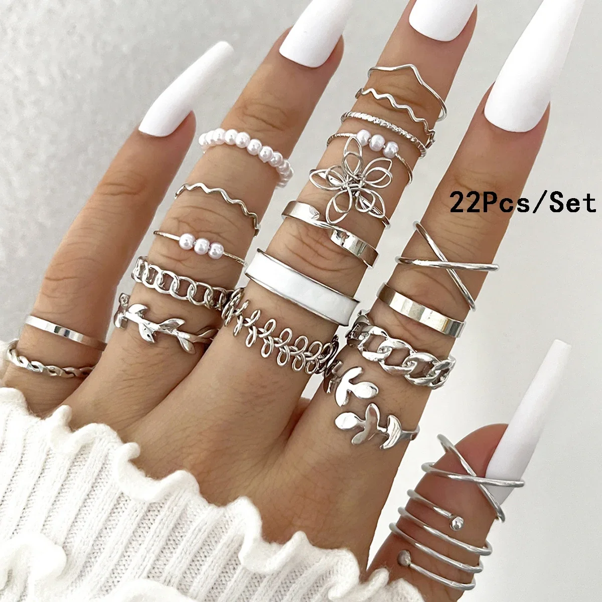 30Pcs Bohemian Geometric Knuckle Rings Set For Women Gold Silver Color Finger Ring Girls Fashion Party Jewelry Accessories - Image 20