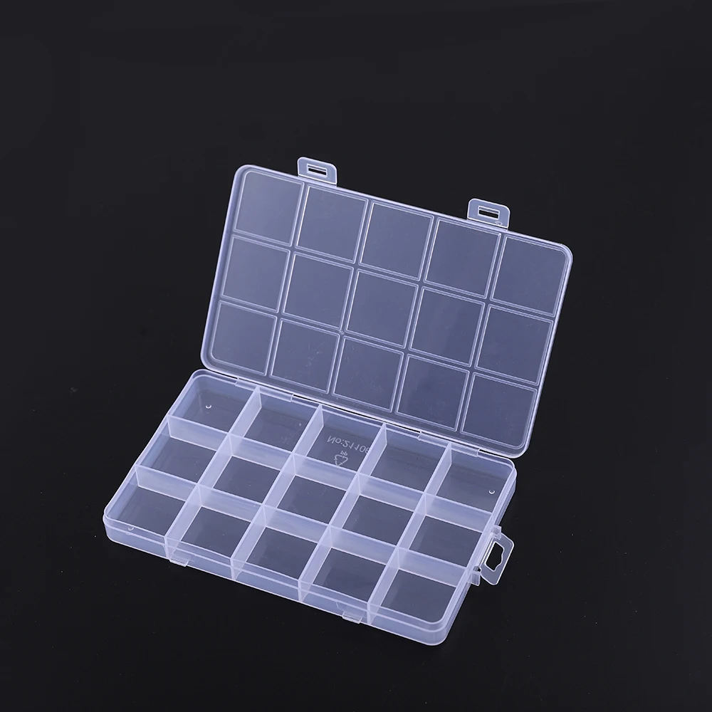 28 Grid Rectangle Plastic Jewelry Box Compartment Storage Box Case Jewelry Earring Bead Craft Display Container Organizer - Image 7