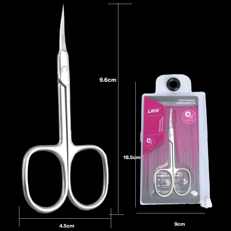Professional Russian Manicure Scissors Cuticle Regrowth Cut Curved Tip Nail Pedicure Grooming Stainless Steel Dead Skin Remover - Image 6