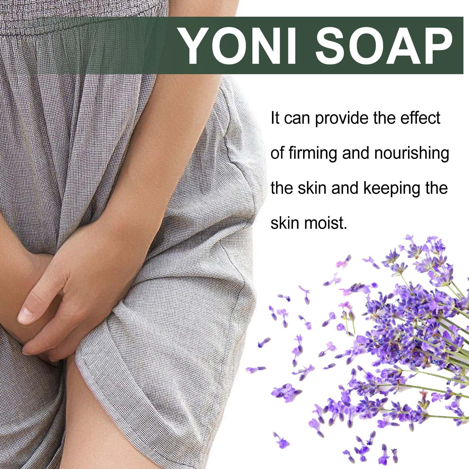 Lavender Yoni Soap Relieves Eliminate Unpleasant Odors Cleansing Moisturizing Oil Control 100g Lavender Flavored Body Care Soap - Image 5