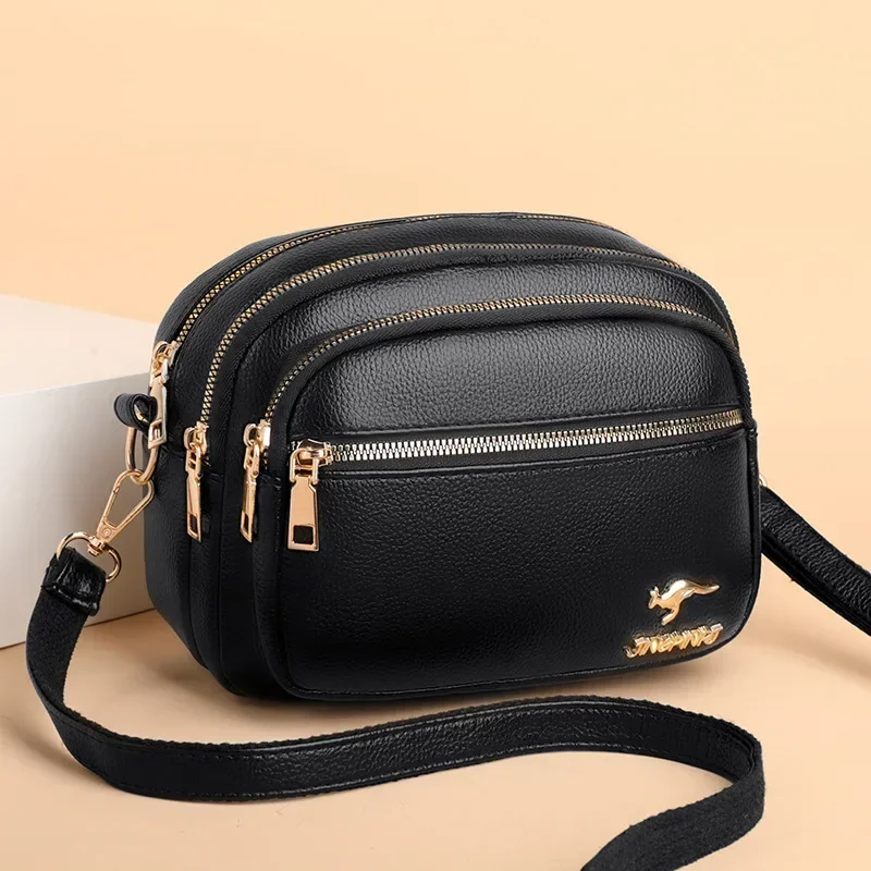 High Quality Soft Leather Purse Fashion Women Shoulder Messenger Bag Multi-pocket Wear-resistant Bag Luxury Ladies Handbag Sac - Image 8