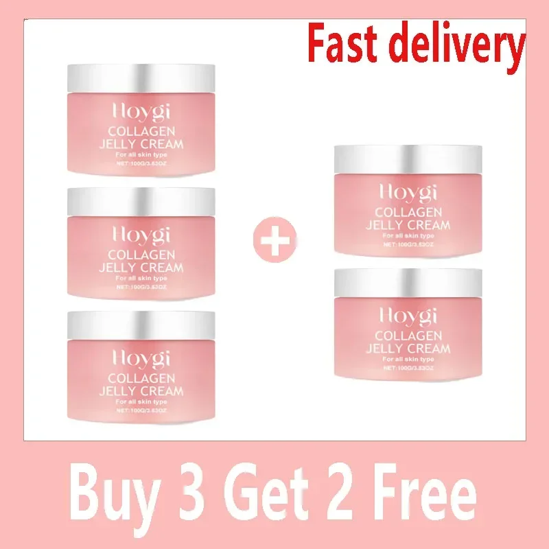 Collagen Jelly Cream Niacinamide Tightening Soothing Moisturizing Anti-Aging Firmness Hydration Skincare 100ml Face Gel - Image 8
