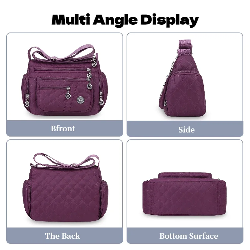 Casual Crossbody Bag, Durable Oxford Fabric, Adjustable Shoulder Straps, Multiple Pockets, Fashionable and Versatile. - Image 6