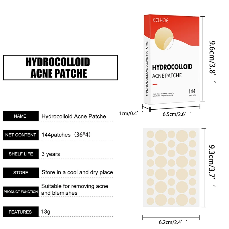 144pcs/set Face Skin Care Acne Pimple Patch 2 Sizes Invisible Professional Healing Absorbing Spot Sticker Covering for Men Women - Image 6