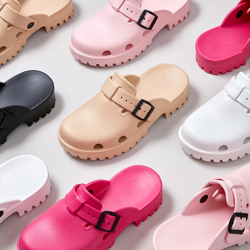 Kidmi New Women's Sandals Platform Beach Sandals EVA Flat Sandals Casual Women Shoes Summer Soft Sandals Outdoor Fashion Sandals - Image 4