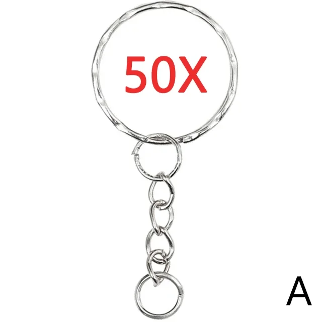 30mm/25mm/20mm Metal Key Rings Keychain Sets Keyfob Anti-rust KeyRings Key Chains Car Key Pendant Split - Image 19
