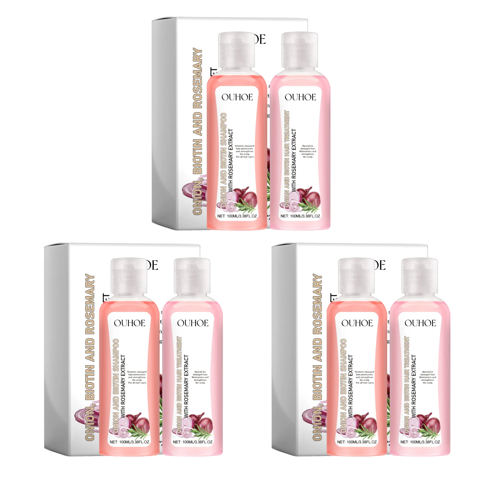 Biotin Rosemary Shampoo Care Set Shampoo Conditioner For All Hair Types Hair Shampoo Paraben Free Healthy Hair Care Gift - Image 8