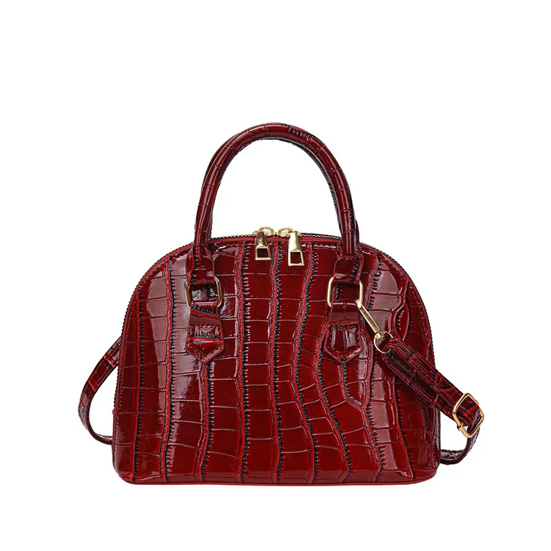 Retro Shoulder Bag Fashion Pu Leather New Women's Bag Waterproof Crocodile Pattern Versatile Crossbody Bag Hand Bags for Women - Image 9