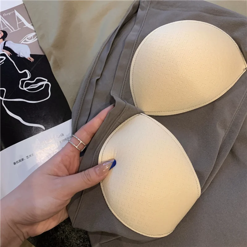 Top Female Sexy Bras Spaghetti Strap Crop Tops Fashion Camisole Wirefree Brassiere Seamless Underwear Top Tank Top - Image 6